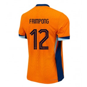 Holland Jeremie Frimpong #12 Hjemmebanetrøje EM 2024 Kort ærmer